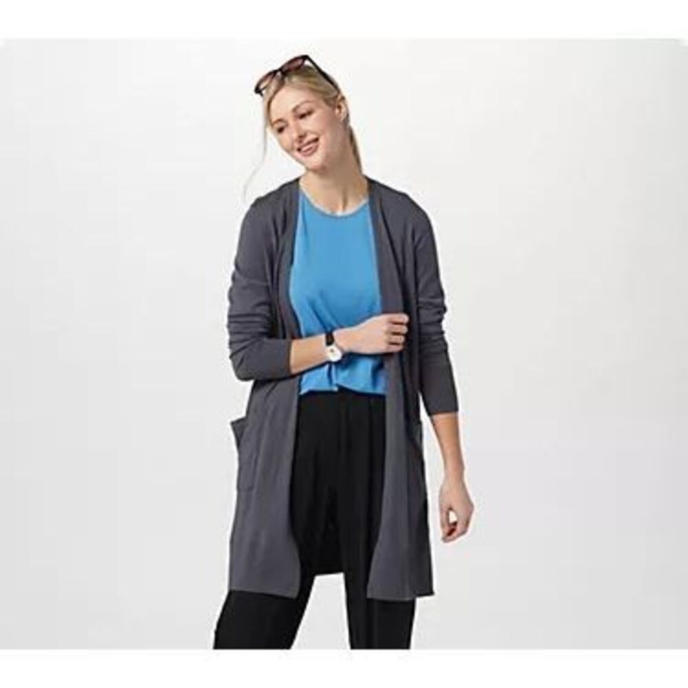 Universal Standard $148 Knee Length Open Front Cardigan XXS NEW